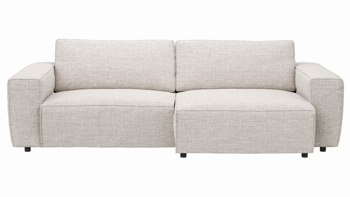 Sofa Lilaia - 1,5-Sitzer XL mit 1,5-Sitzer XL Tief, Stoff, Kaschmir