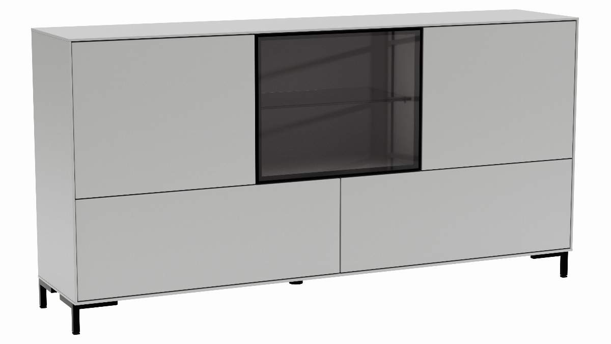 Sideboard Medio - Lack, Weiß