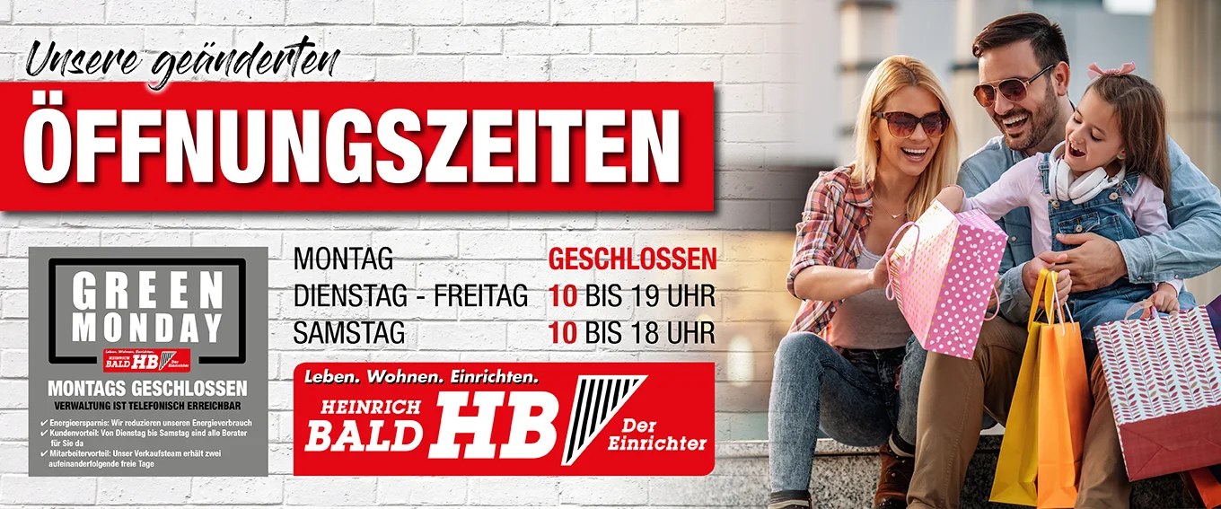 Öffnungszeiten • Möbel Bald