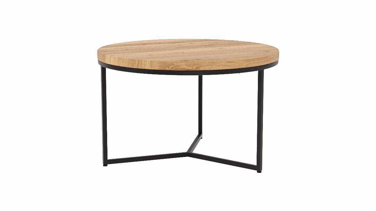 Couchtisch Farmingdale - LBH ca. 85x85x52 cm, Eiche massiv, natur geölt