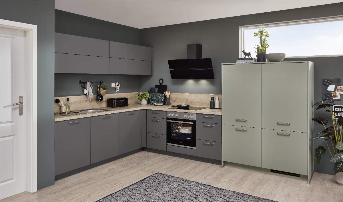 L-Küche 33.170 8 325, Schiefergrau
