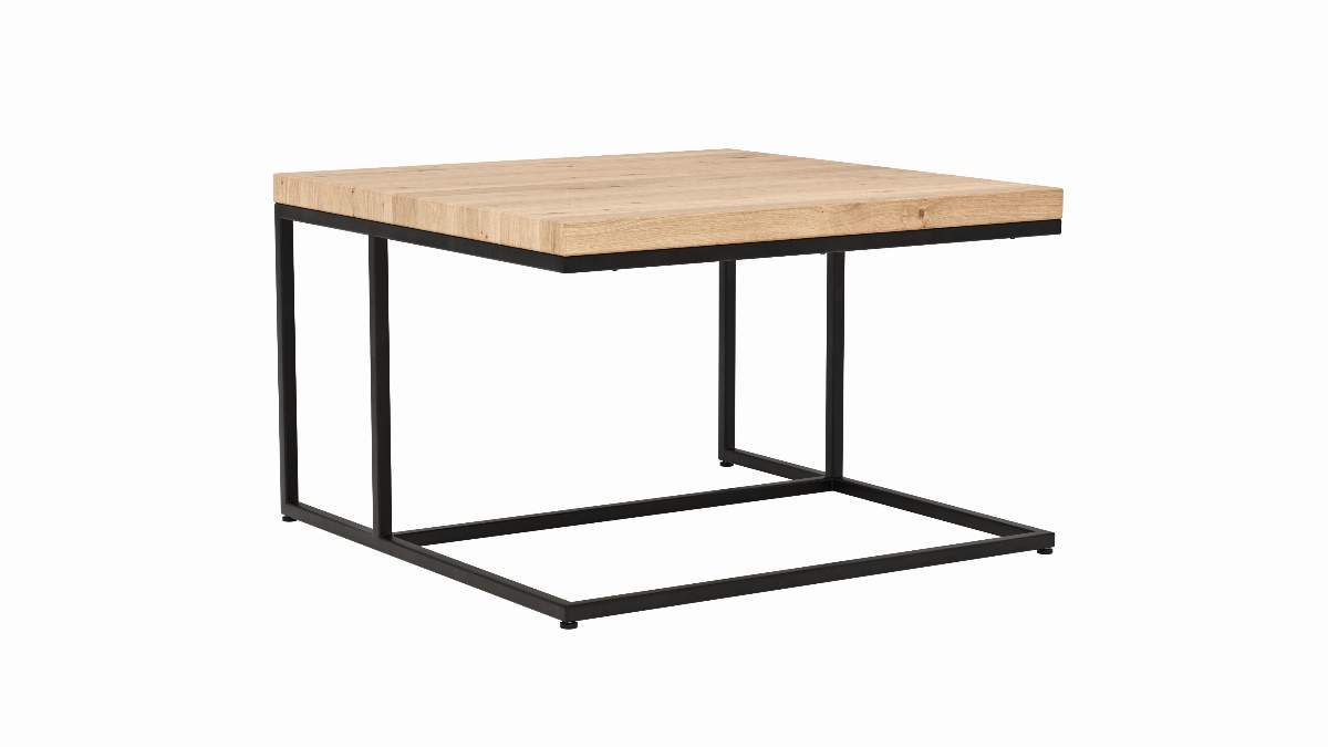 Couchtisch Farmingdale - LBH ca. 75x75x47 cm, Eiche massiv, legno