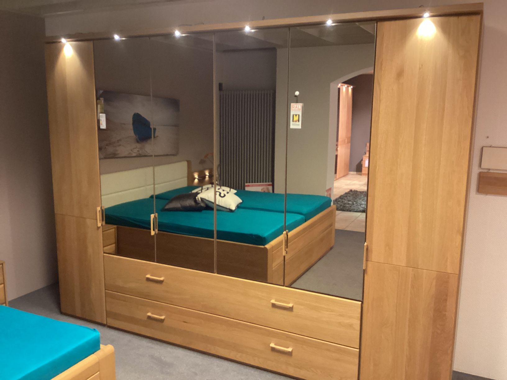 Dreh-Gleittüren-Panorama-Funktionsschrank LS 658016