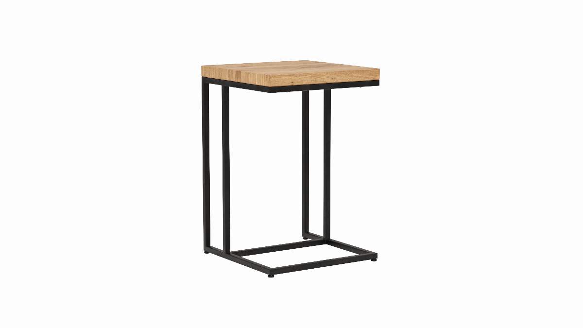 Beistelltisch Farmingdale - LBH ca. 45x45x67 cm, Eiche massiv, natur geölt