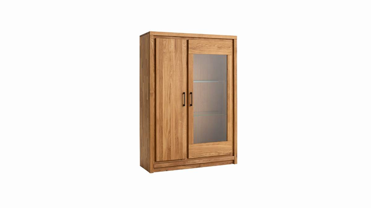 Highboard Farmingdale light - Eiche massiv, natur geölt