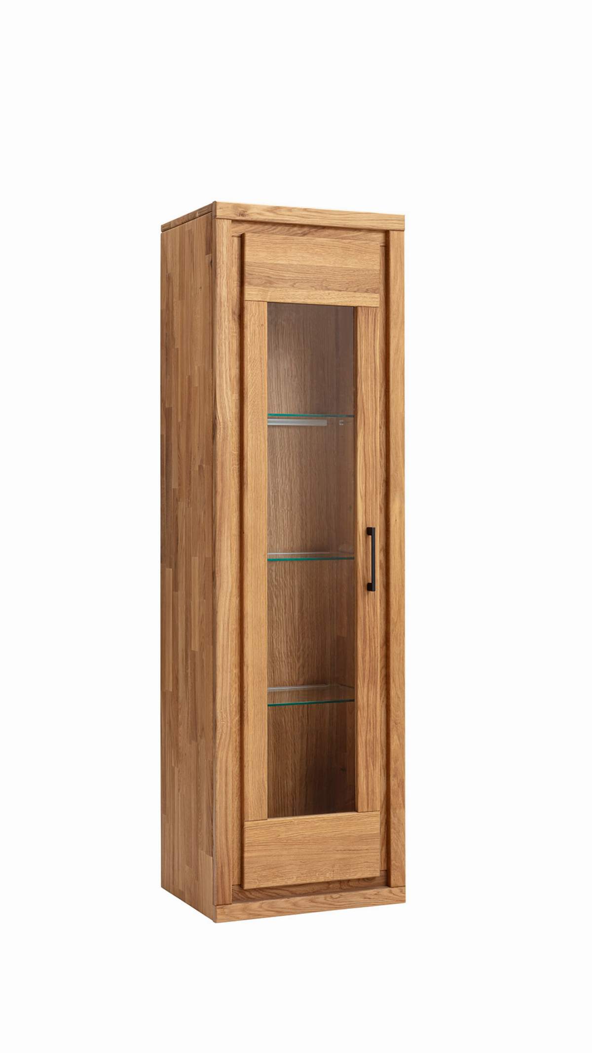 Hängevitrine Farmingdale light - Eiche massiv, natur geölt