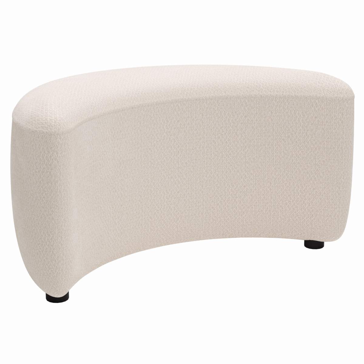 Anstellhocker Karasu - Stoff, Creme