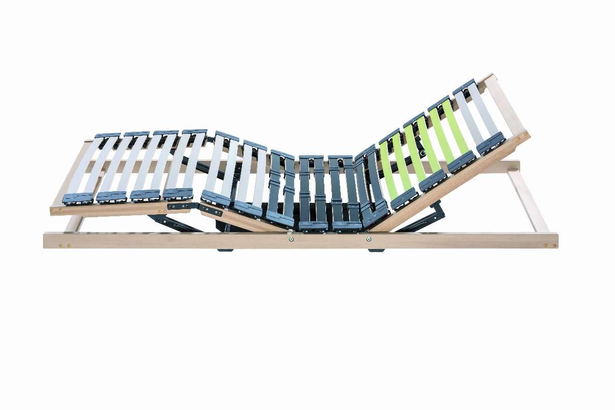 Lattenrost goodnight - 100x200cm, Kopf-/Fußteil 2 motorisch verstellbar mit Kabelsteuerung und Netzabschaltung