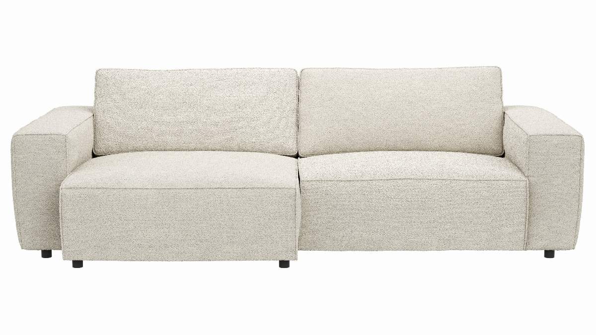 Sofa Lilaia - 1,5-Sitzer XL Tief mit 1,5-Sitzer XL, Stoff, Creme