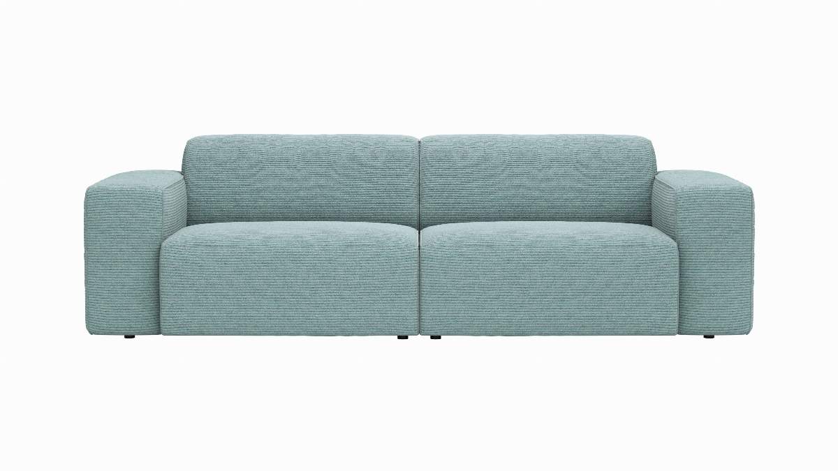 Sofa Elementos - 3-Sitzer XL, Stoff, Seablue