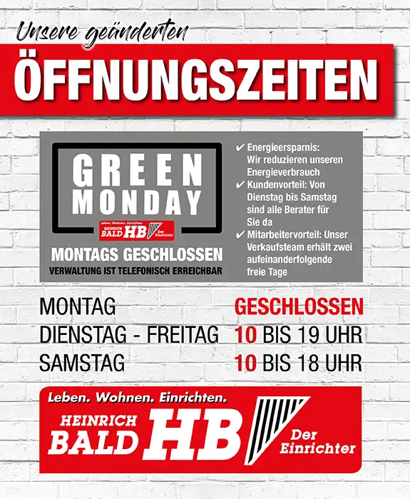 Öffnungszeiten • Möbel Bald