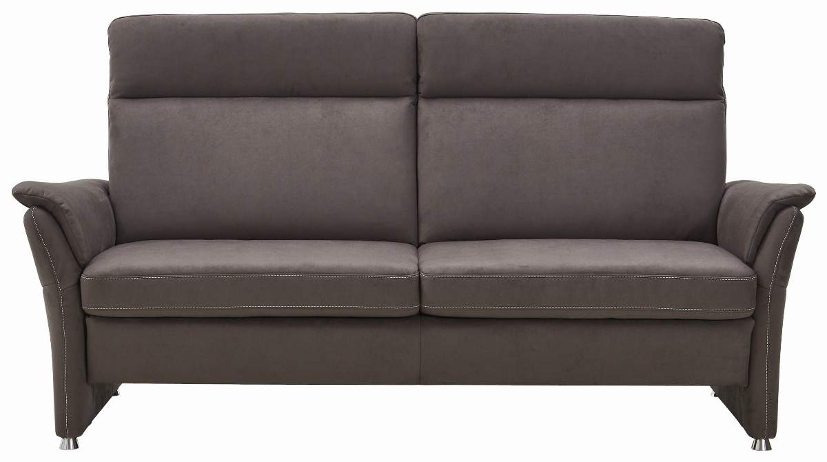 Sofa Arima H - 2-Sitzer inkl. Relaxfunktion (motorisch), Stoff, Dunkelbraun