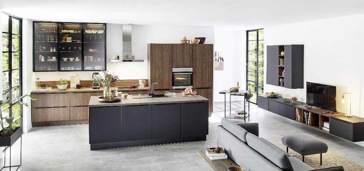 Inselküche 34.190 1 321, Schwarz