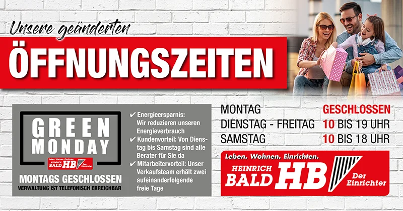 Öffnungszeiten • Möbel Bald