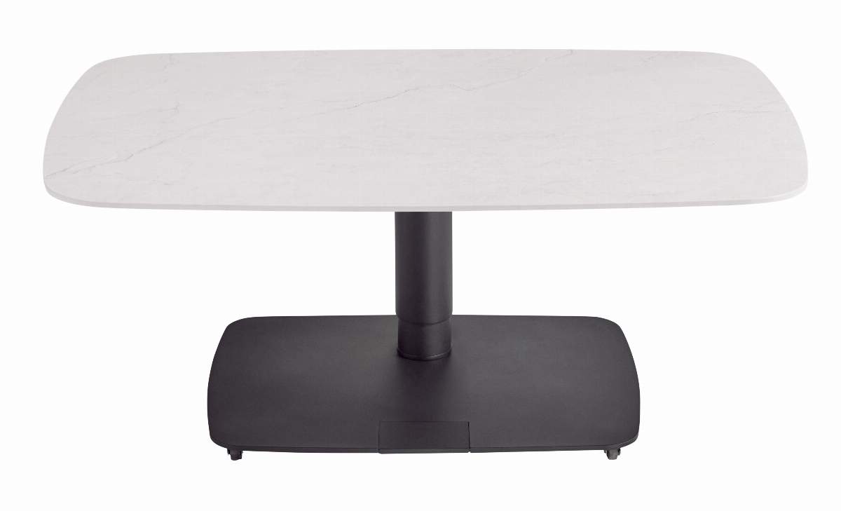 Couchtisch Camas - LBH ca. 100x65x42 cm, Keramik, Creme