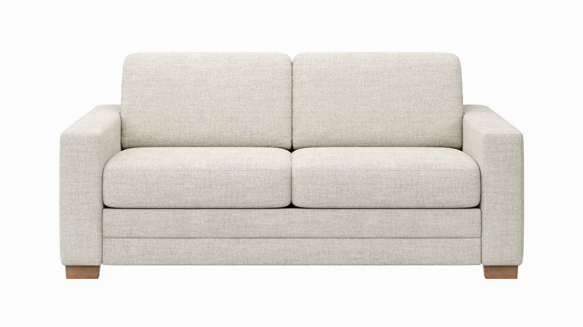 Sofa Lakeville - 2-Sitzer inkl. Schlaffunktion, Stoff, Natur
