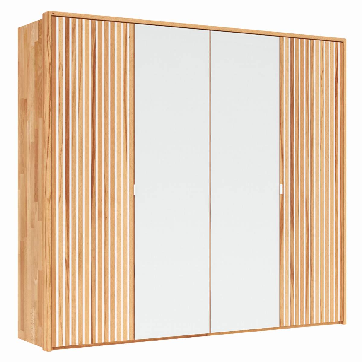 Drehtürenschrank Tigris - inkl. Passepartout, B. ca. 245cm, Kernbuche massiv, geölt