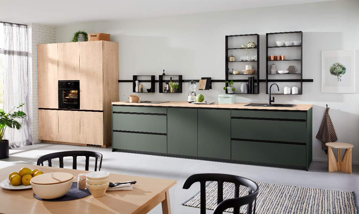 Küchenzeile 34.200 2 322, Montreal Eiche Nachbildung