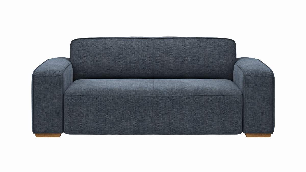 Sofa Denver - 2,5-Sitzer, Stoff, Blau