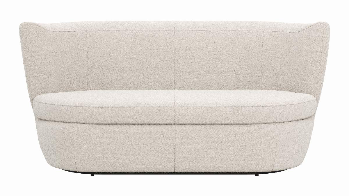 Sofa Cativa - 2-Sitzer, Stoff, Creme