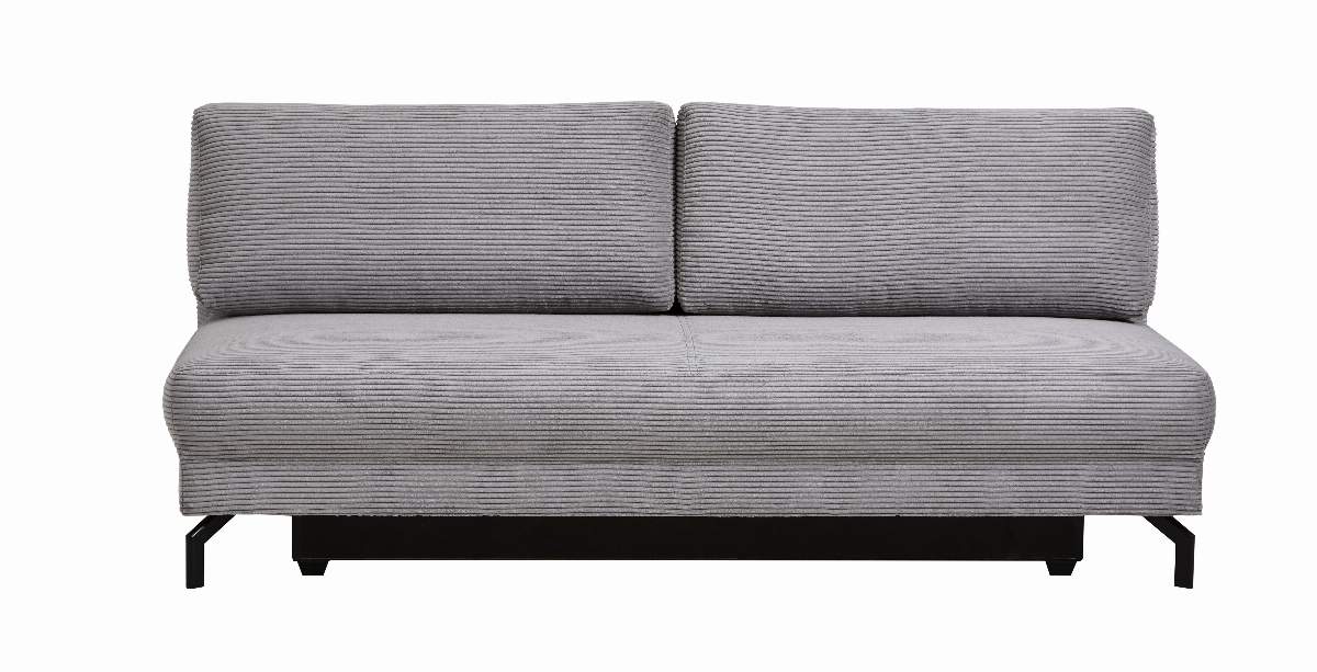 Schlafsofa Salema - 3-Sitzer mit Schlaffunktion (Liegefläche ca. 150x200cm), Stoff, Hellgrau