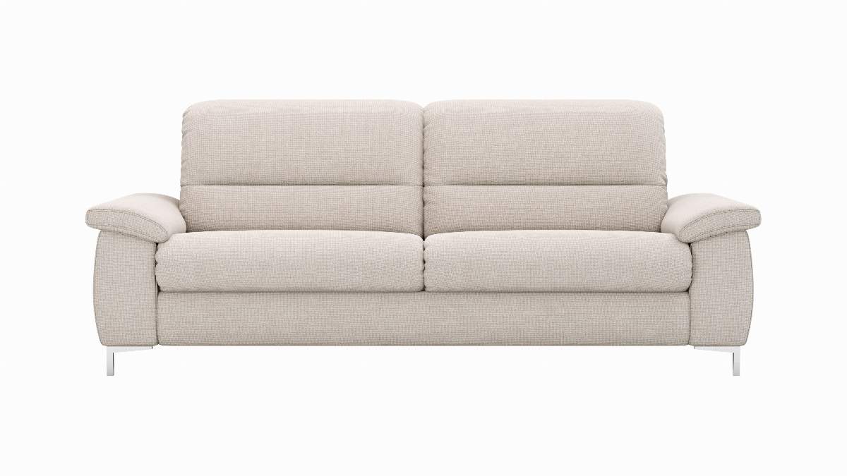 Sofa Cornella Plus - 2,5-Sitzer, Stoff, Rosé
